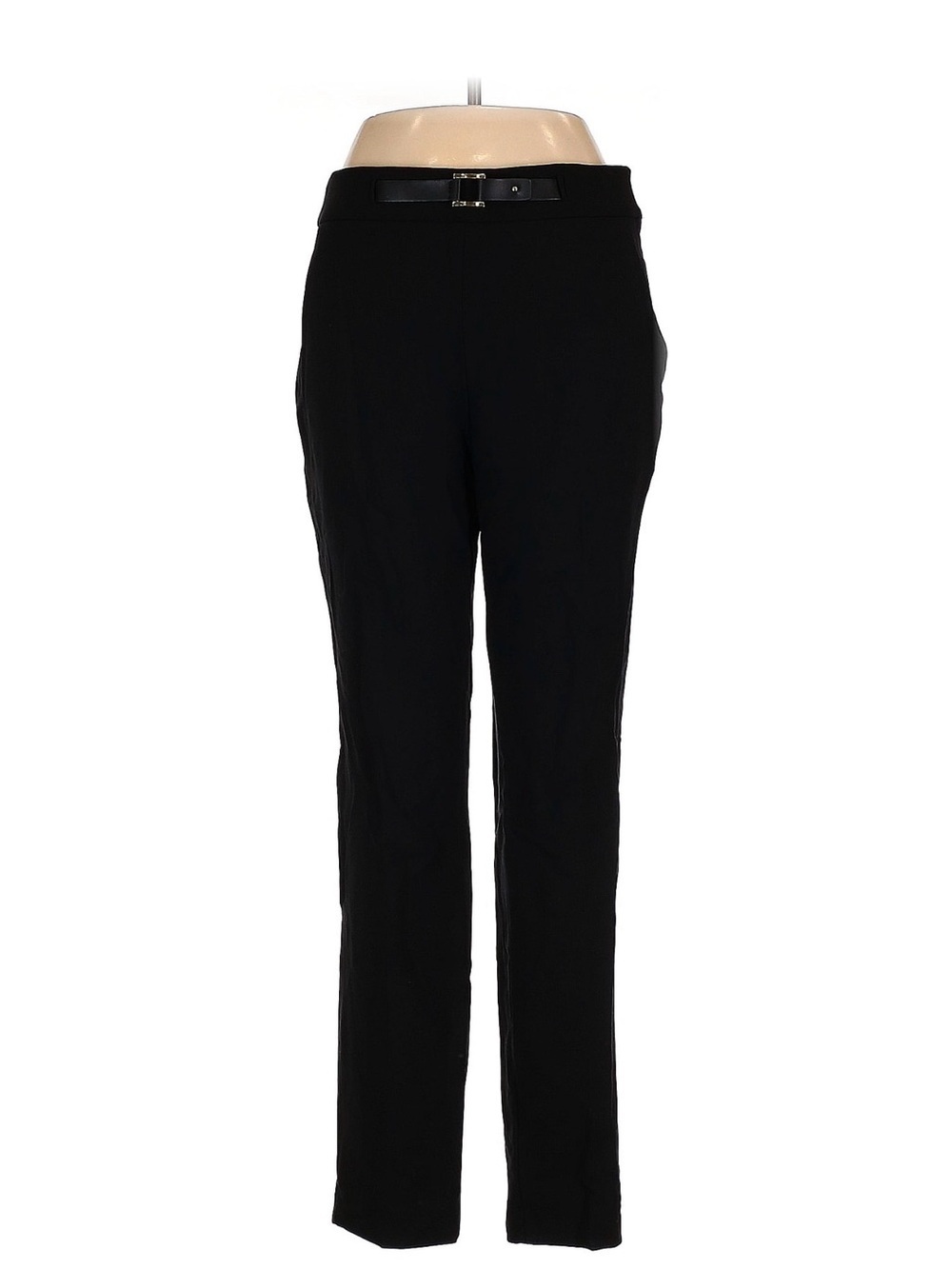 Massimo Dutti Black Women's Dress Pants with Belt Detail